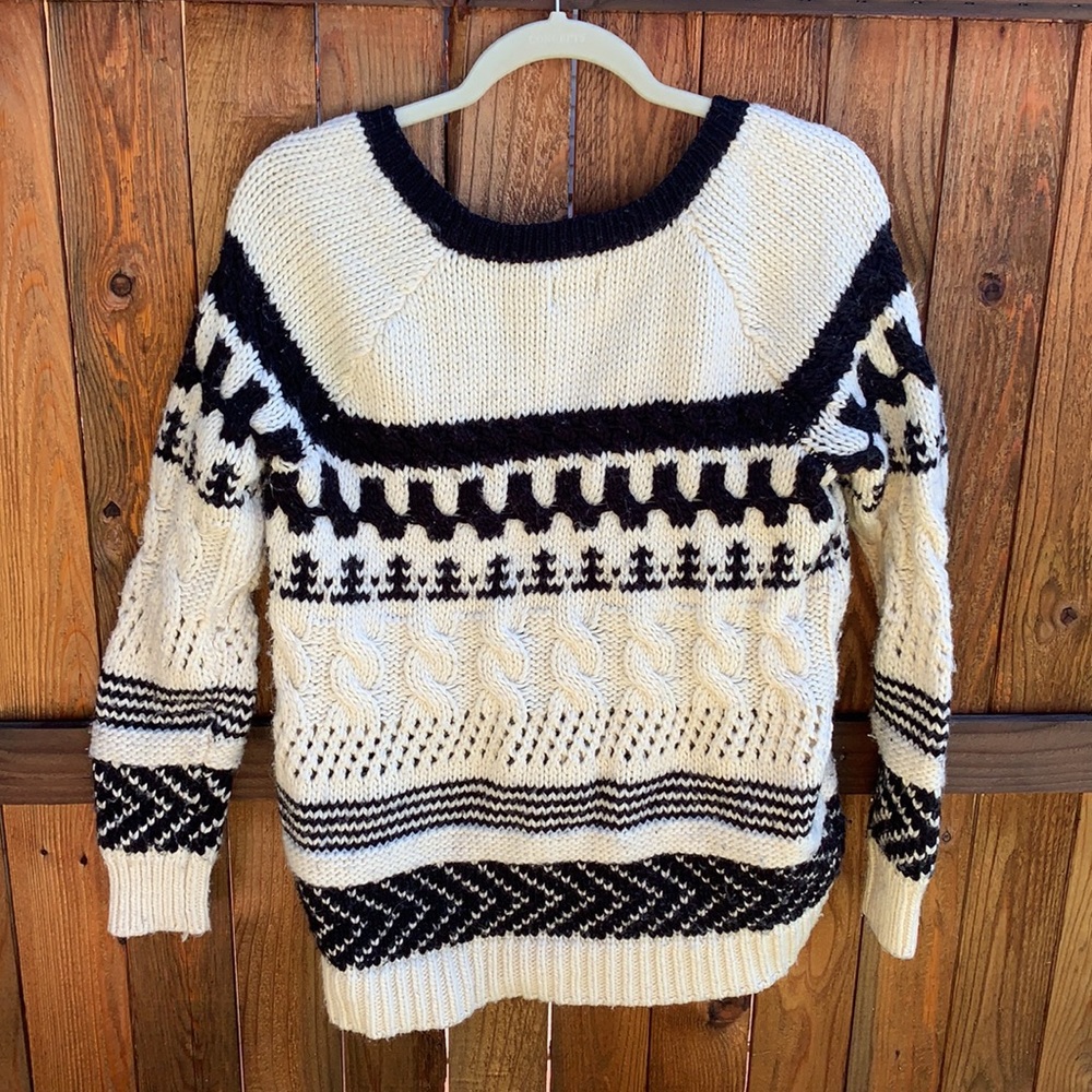 American Eagle Pattern Thick Knit Warm Sweater Si… - image 7